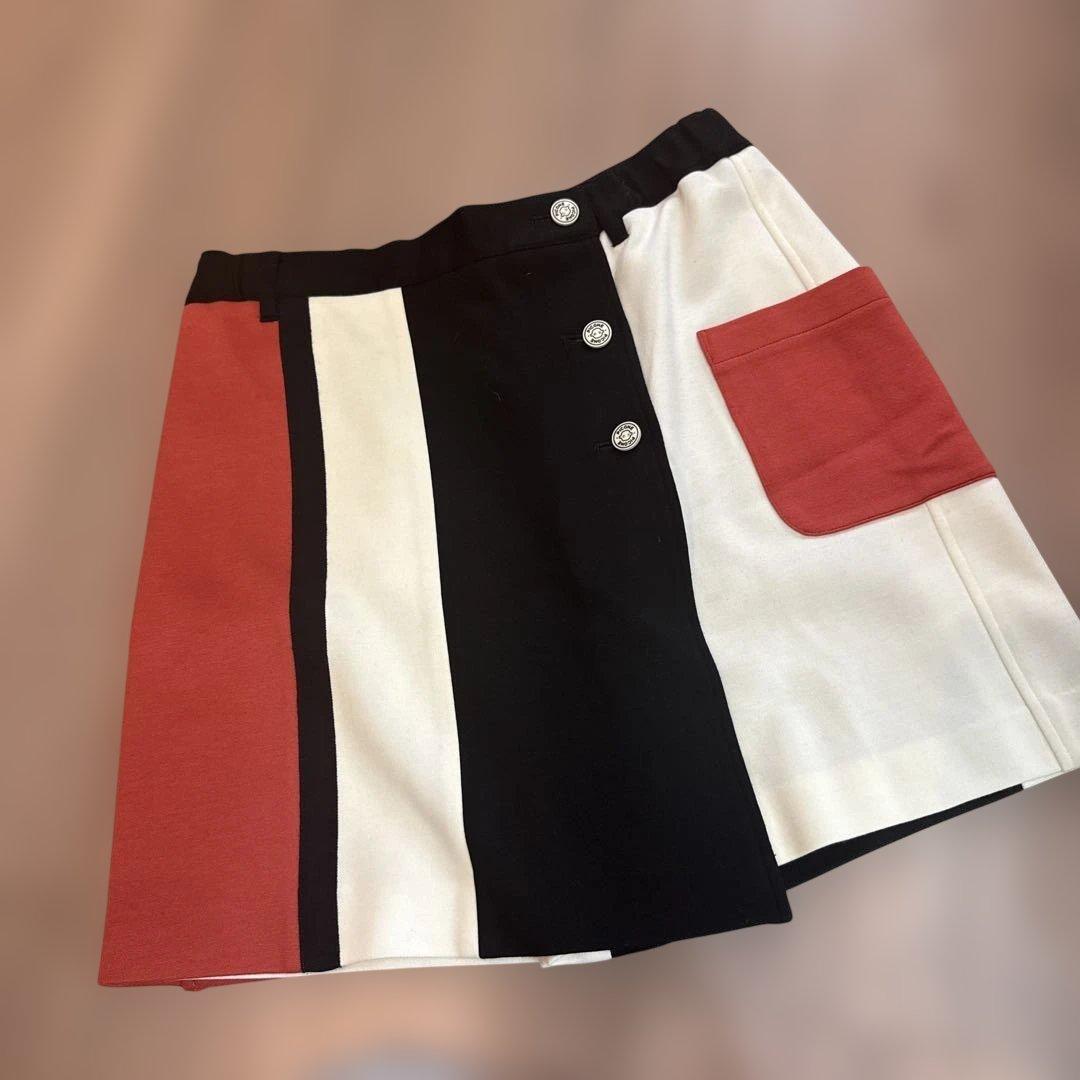 picone カラーブロックスカート