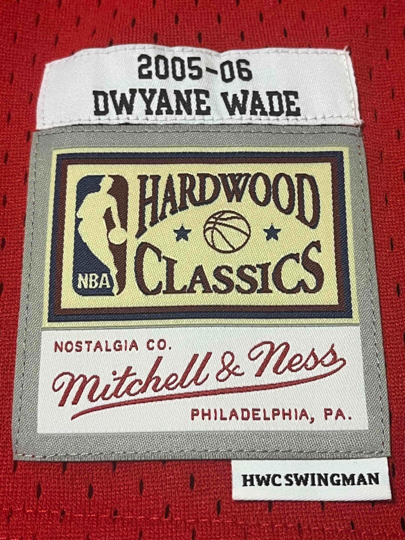 ミッチェルアンドネス マイアミヒート ドウェイン ウェイド ジャージ Mサイズ
