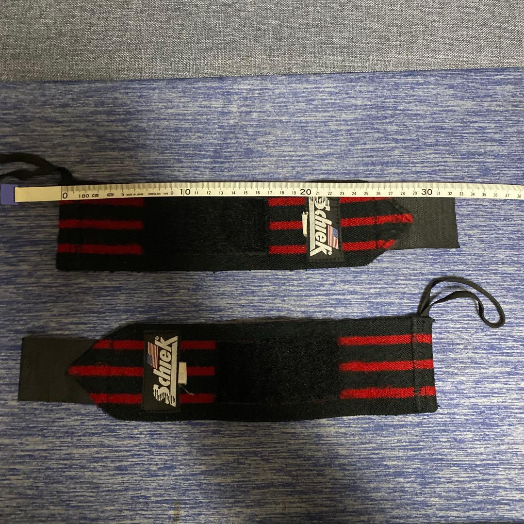【セット価格】GOLD'S GYMとSchiek パワーグリップ　リストラップ