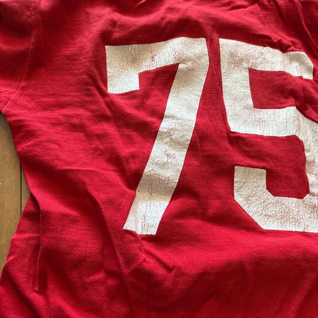 vintage バータグ　アメリカ製 チャンピオン　フットボールt サイズL