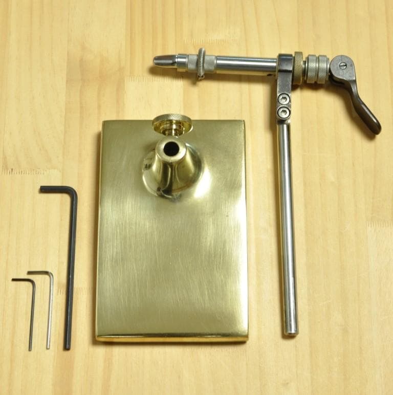 HMH API 真鍮ベース フライ タイイング バイス ペデスタル ロータリー