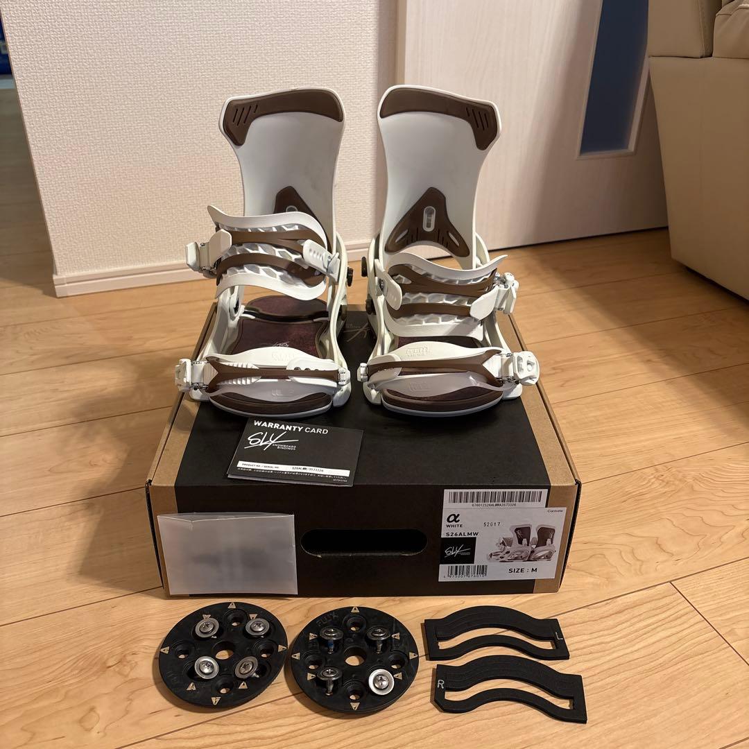 SLY ビンディング α Mサイズ 白 グラトリ向け 保証書あり