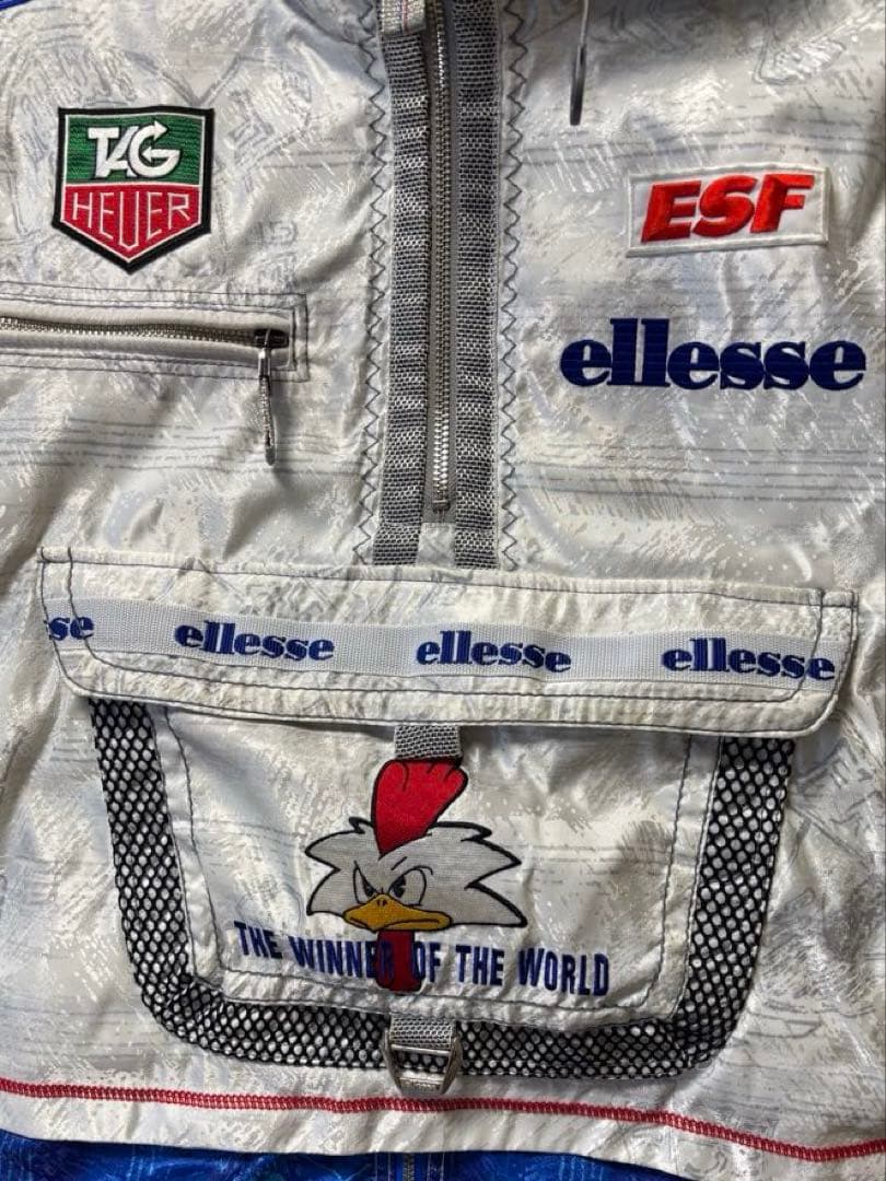 ellesse スキーウェア シルバー/ブルー