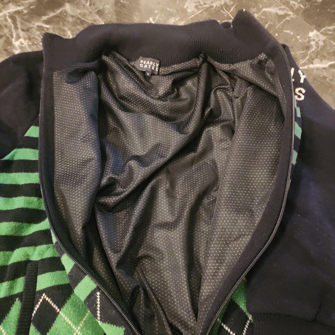 緑と黒のストライプジャケット 89