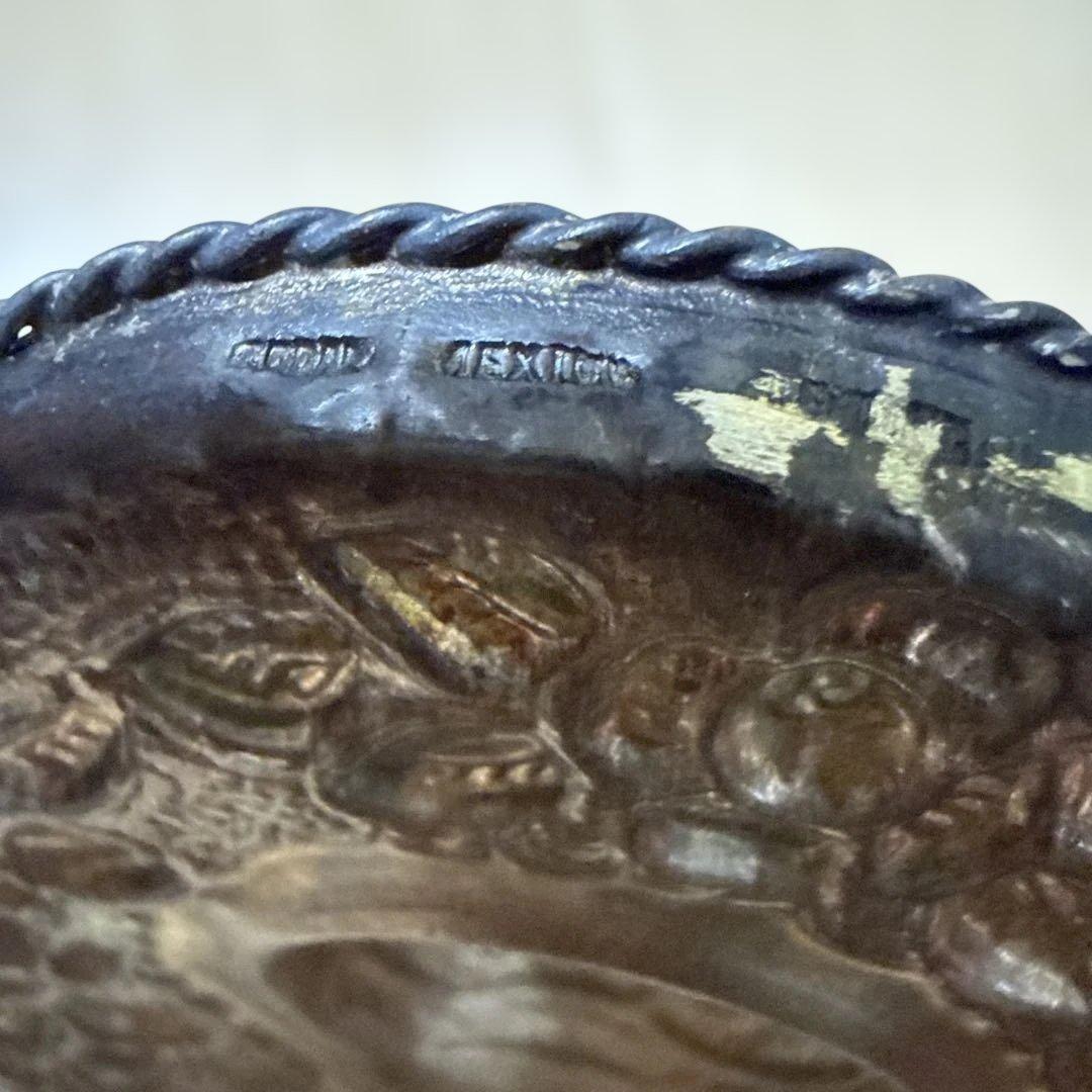 シルバー925 メキシコ　花模様 帽子