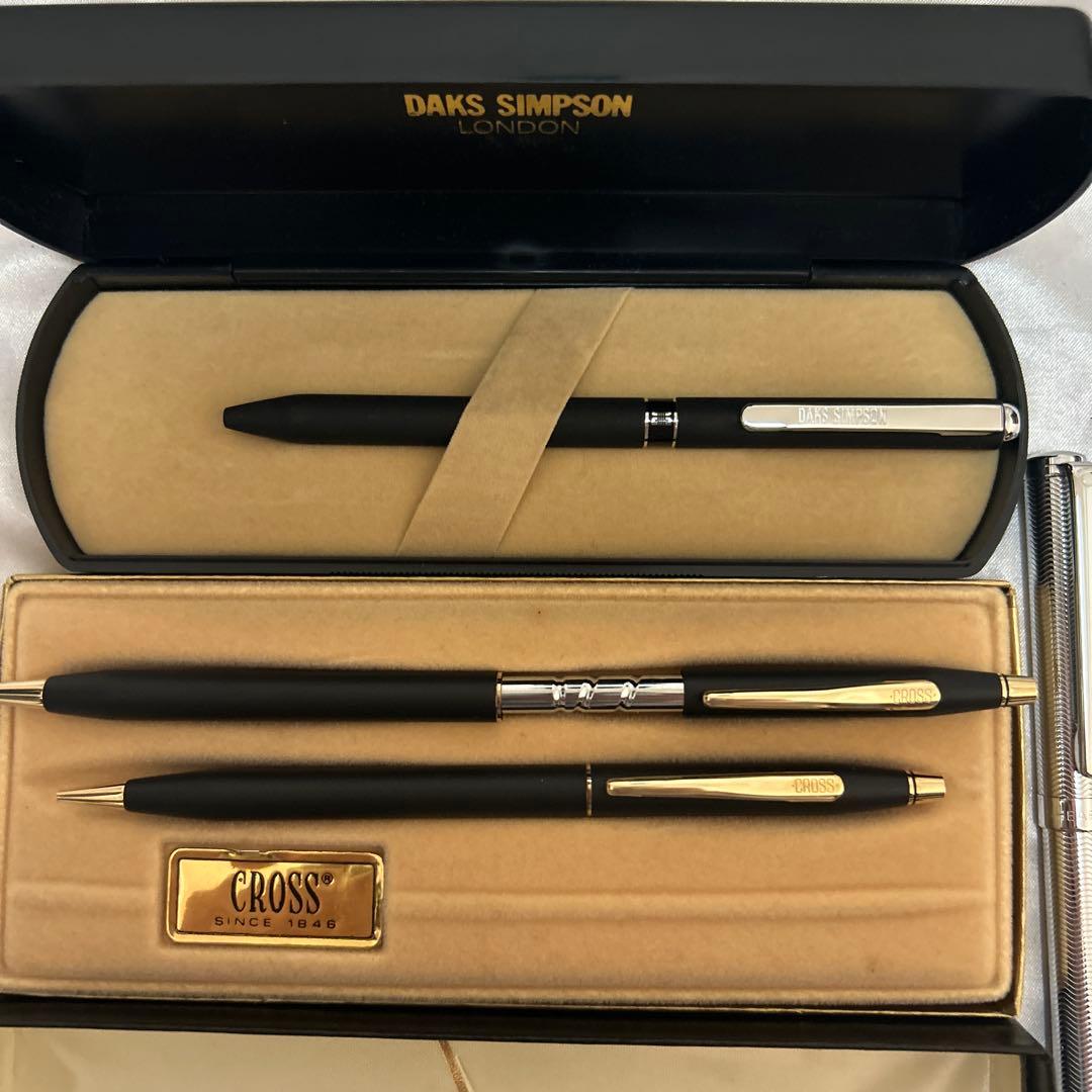 筆記用具まとめ 計4本 CROSS/DAKS SIMPSON/SHEAFFER