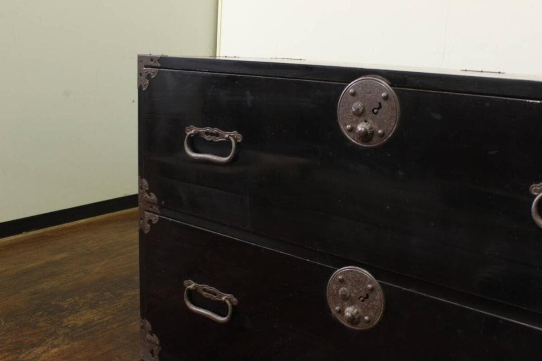 庄内箪笥 引出二杯・中桐！ローチェスト！古家具時代箪笥/和箪笥/ローボード