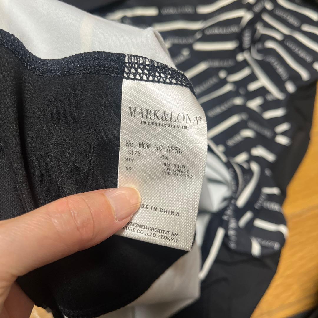 マークアンドロナ男性用長袖ポロシャツサイズ44