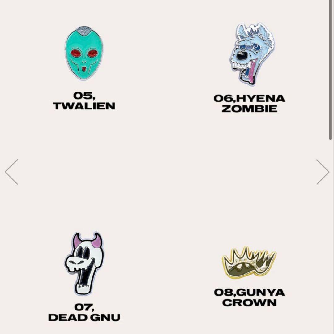 kingGnu ピンバッジ RANDOM PINS ピンズ CEN+RAL 全種