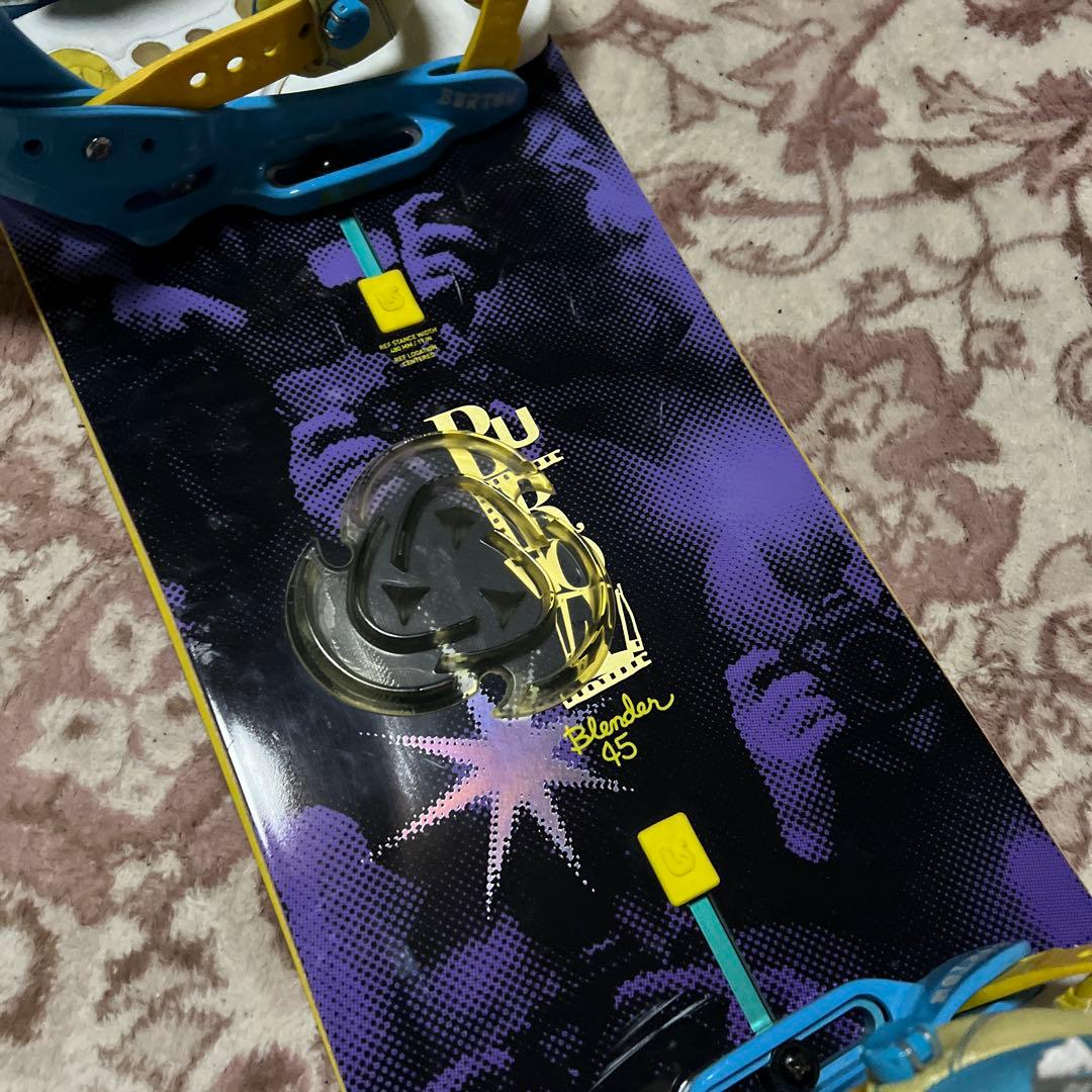 良品 BURTON 145cm バイン付 スノーボードセット