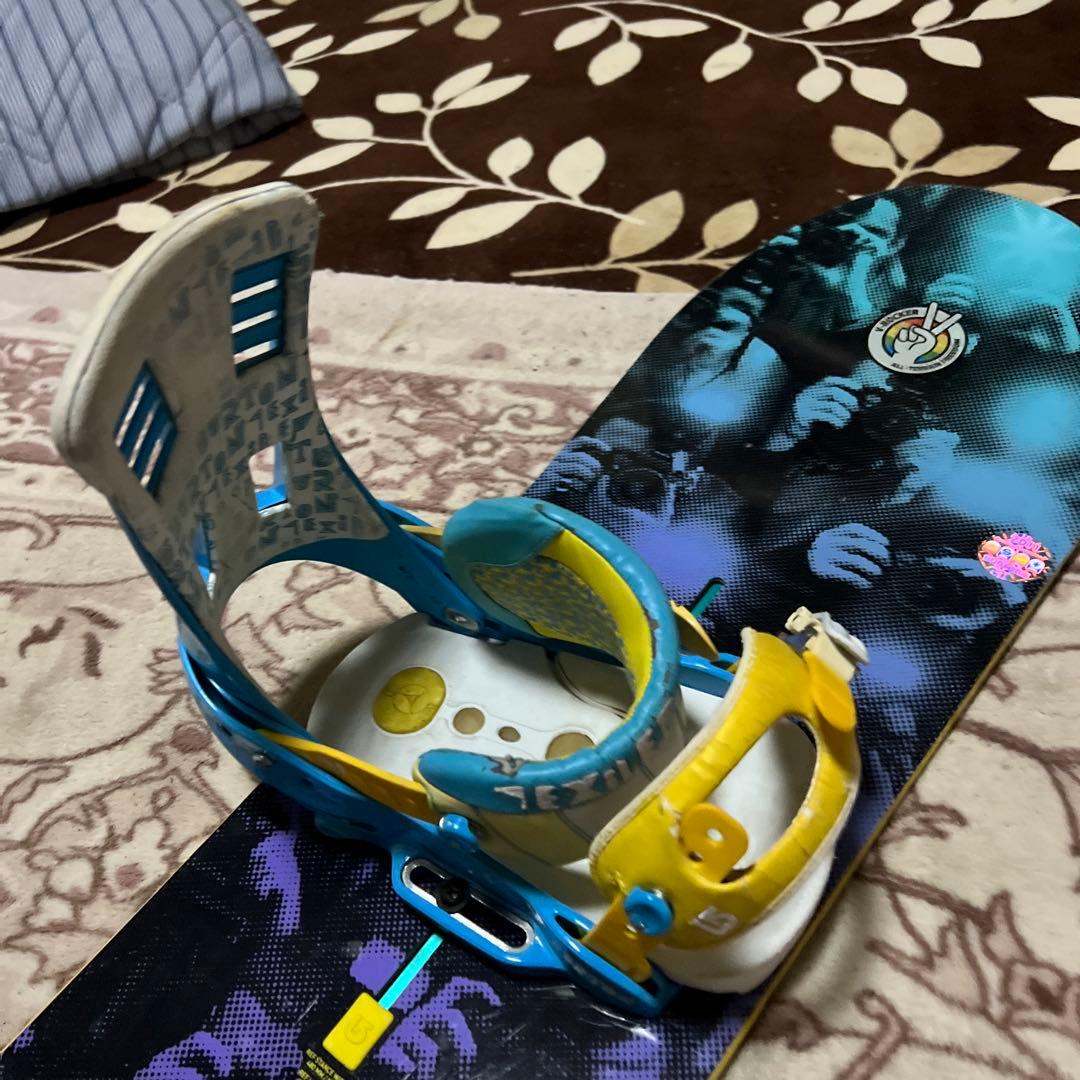 良品 BURTON 145cm バイン付 スノーボードセット