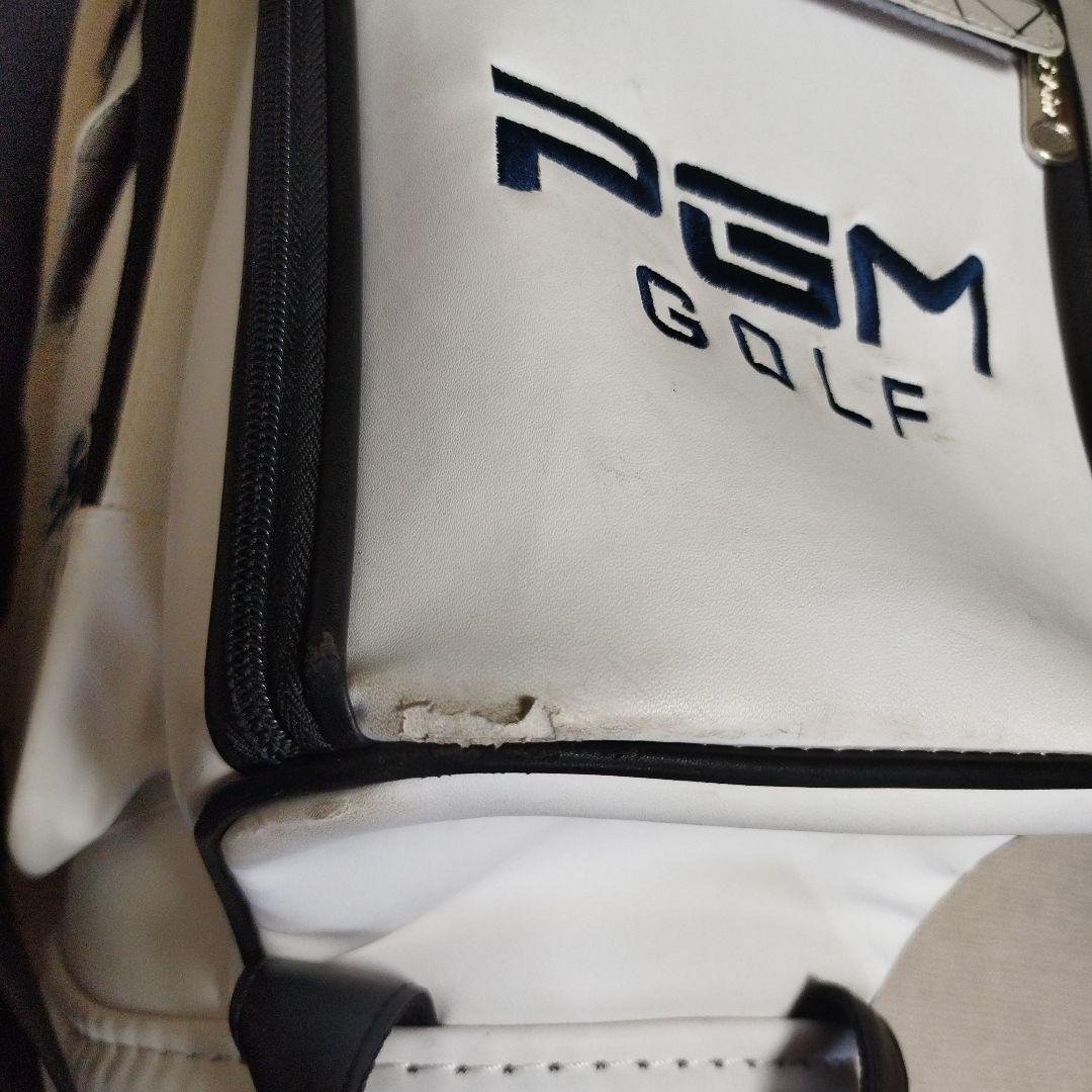PGM GOLF キャディバッグ ホワイト キャスター付き