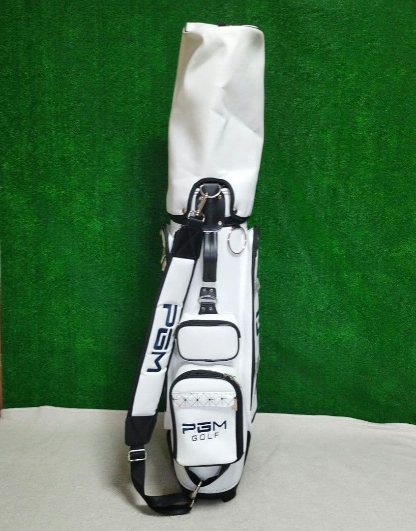 PGM GOLF キャディバッグ ホワイト キャスター付き
