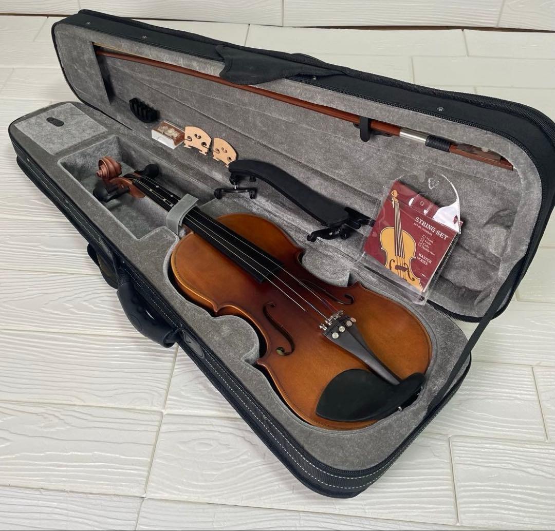Eastar バイオリン　4/4 ケース　初心者用、弓、ケ―ス、松脂付き
