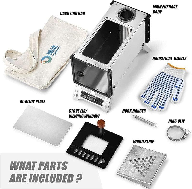 薪ストーブ ステンレス製 コンパクト