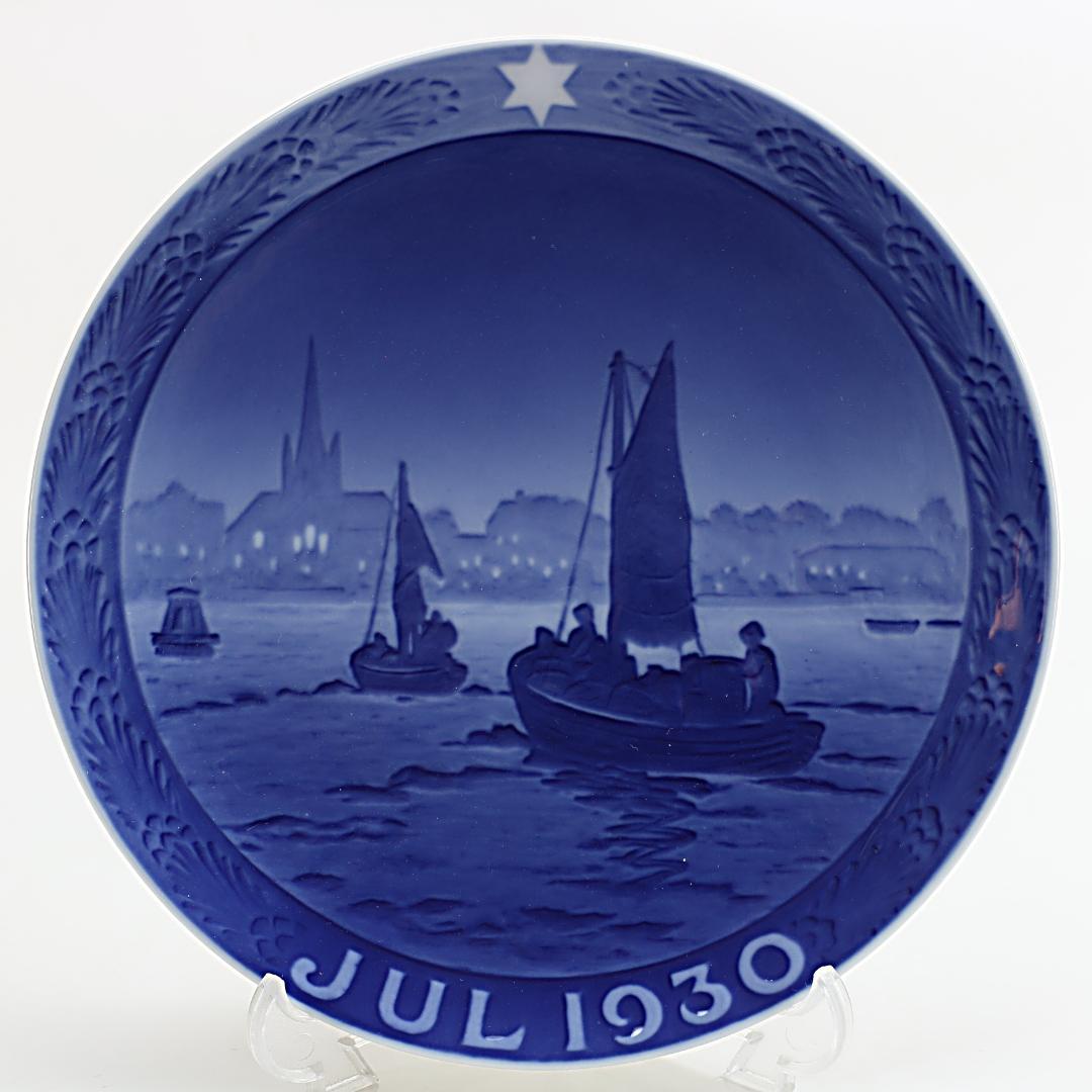 1930年 「港に向かう漁船」 イヤープレート ロイヤルコペンハーゲン