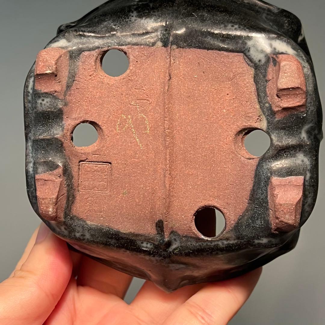 846.古鉢 盆栽鉢 植木鉢 山野草鉢 10*11.5*4.4cm