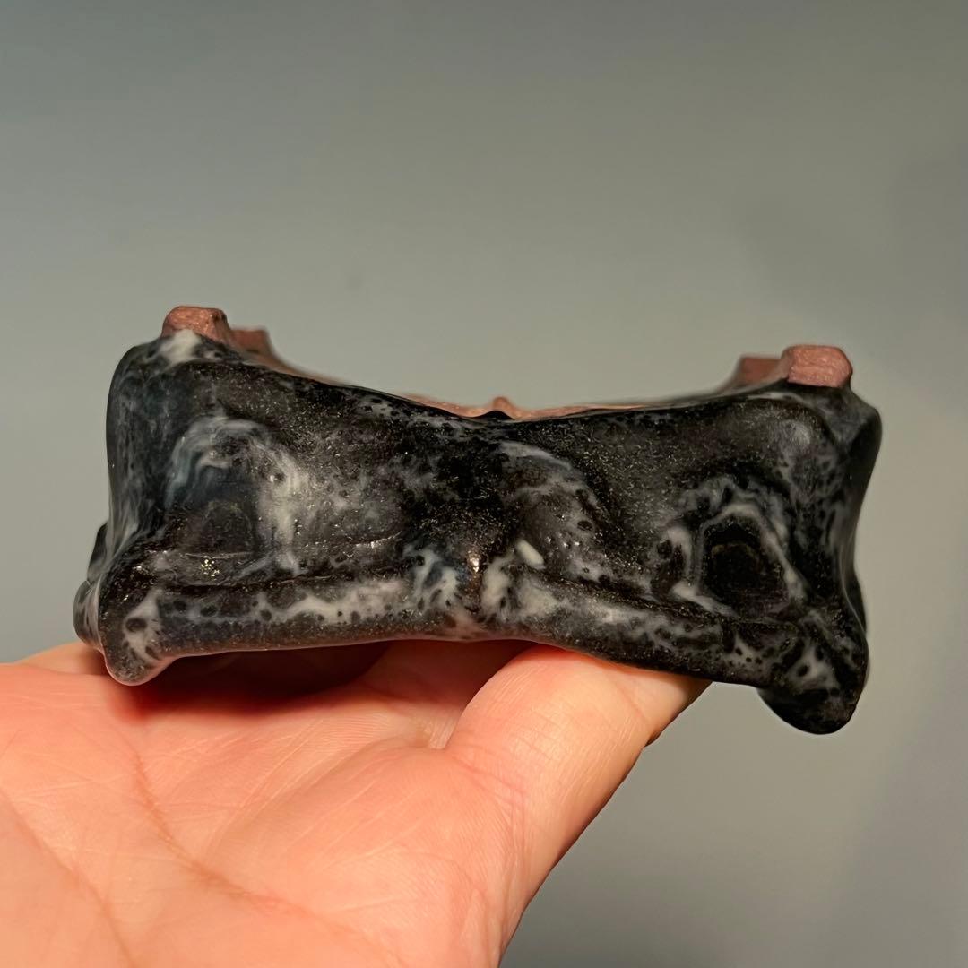 846.古鉢 盆栽鉢 植木鉢 山野草鉢 10*11.5*4.4cm