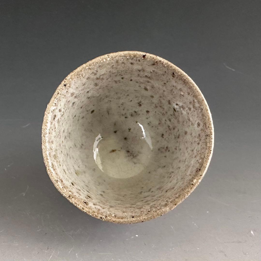 酒器　斑唐津　ぐい呑み　酒盃　田中佐次郎　復活　共箱　陶芸　唐津焼　懐石料理