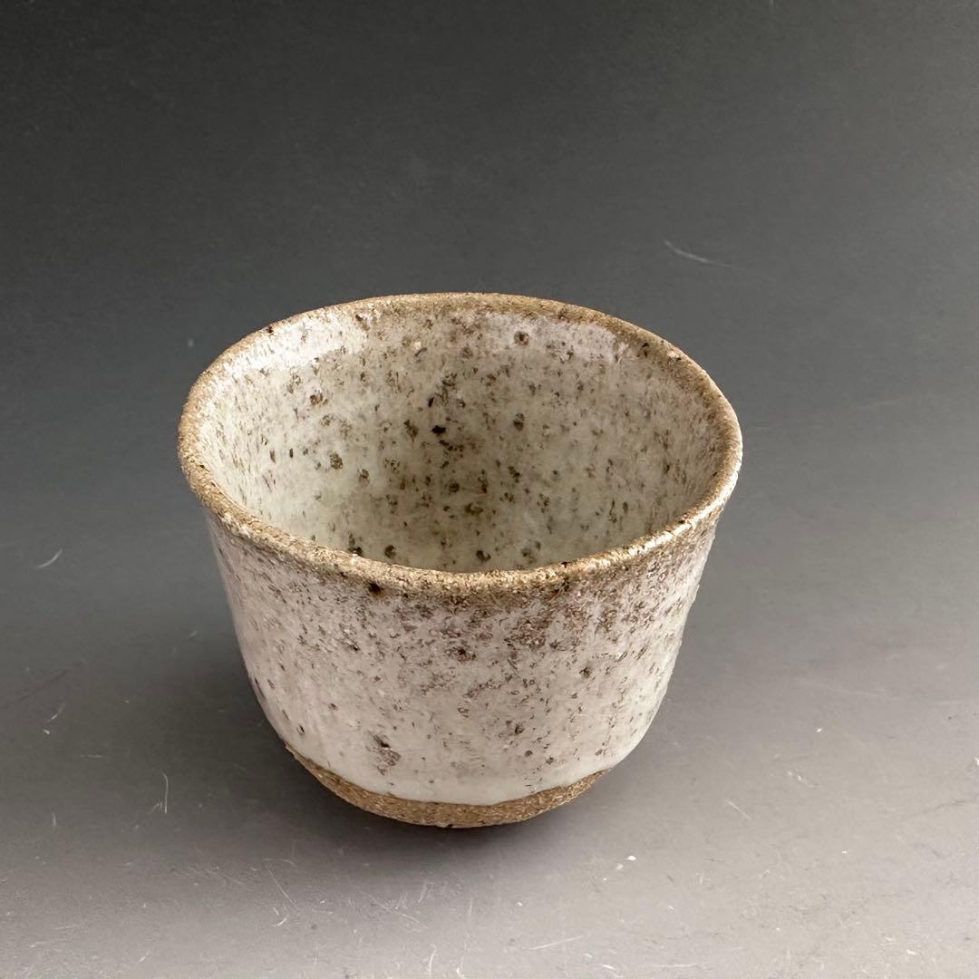 酒器　斑唐津　ぐい呑み　酒盃　田中佐次郎　復活　共箱　陶芸　唐津焼　懐石料理