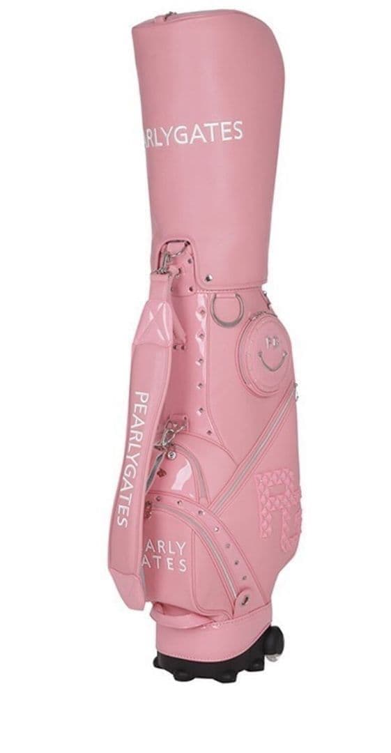【新品未使用】パーリーゲイツピンクキャディバッグにこちゃん