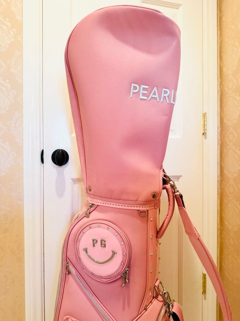 【新品未使用】パーリーゲイツピンクキャディバッグにこちゃん