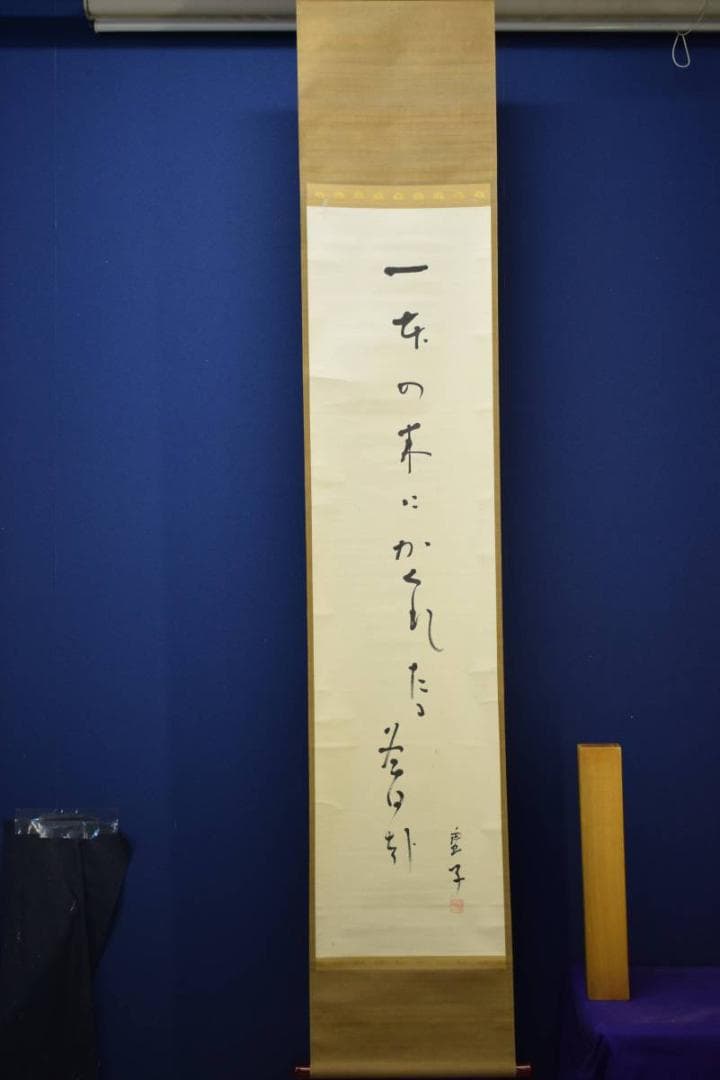 模写/高浜虚子/高濱 子/俳句/布袋屋掛軸HE-221