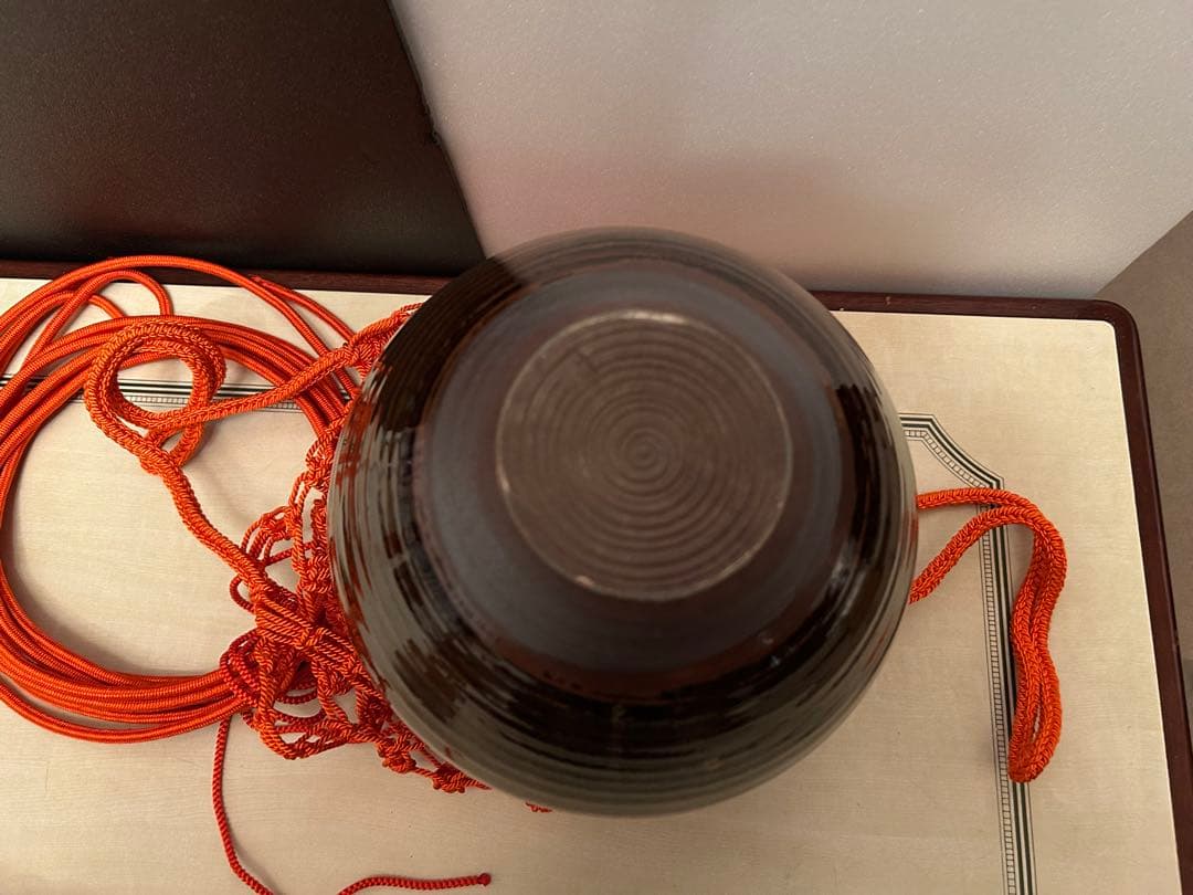 茶道具　高取焼　元永陶苑　茶壷　茶壺　飾り壷　共箱付き