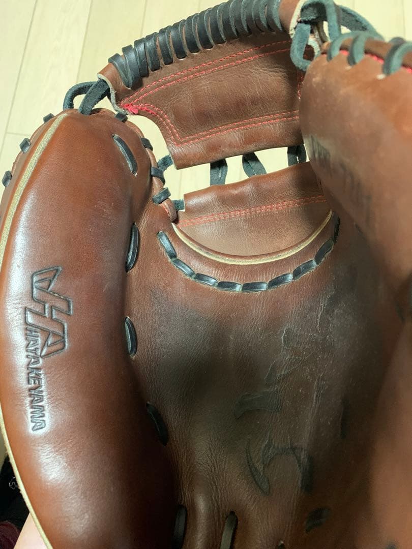 【美品】ハタケヤマ HATAKEYAMA 一般硬式 キャッチャーミット
