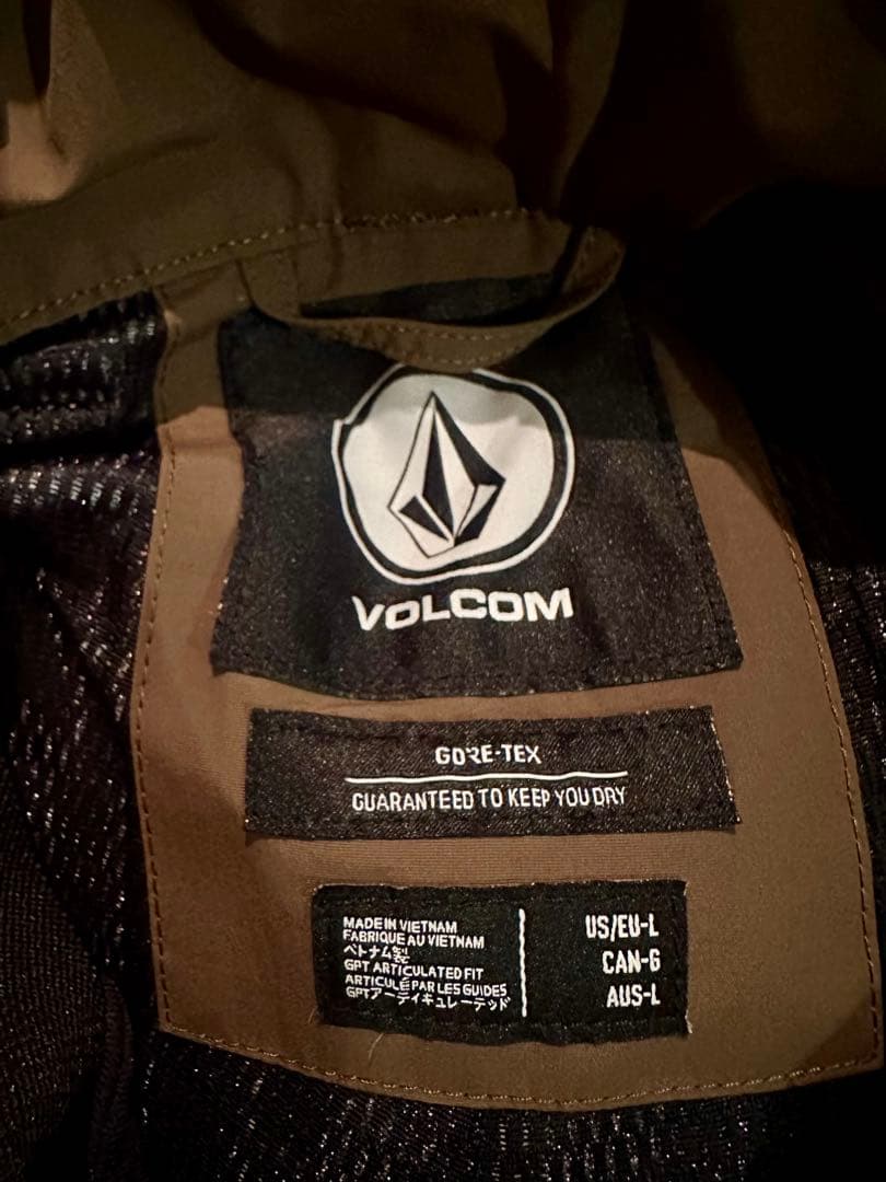 VOLCOM ボルコム RAIN GORE-TEX BIB overall L