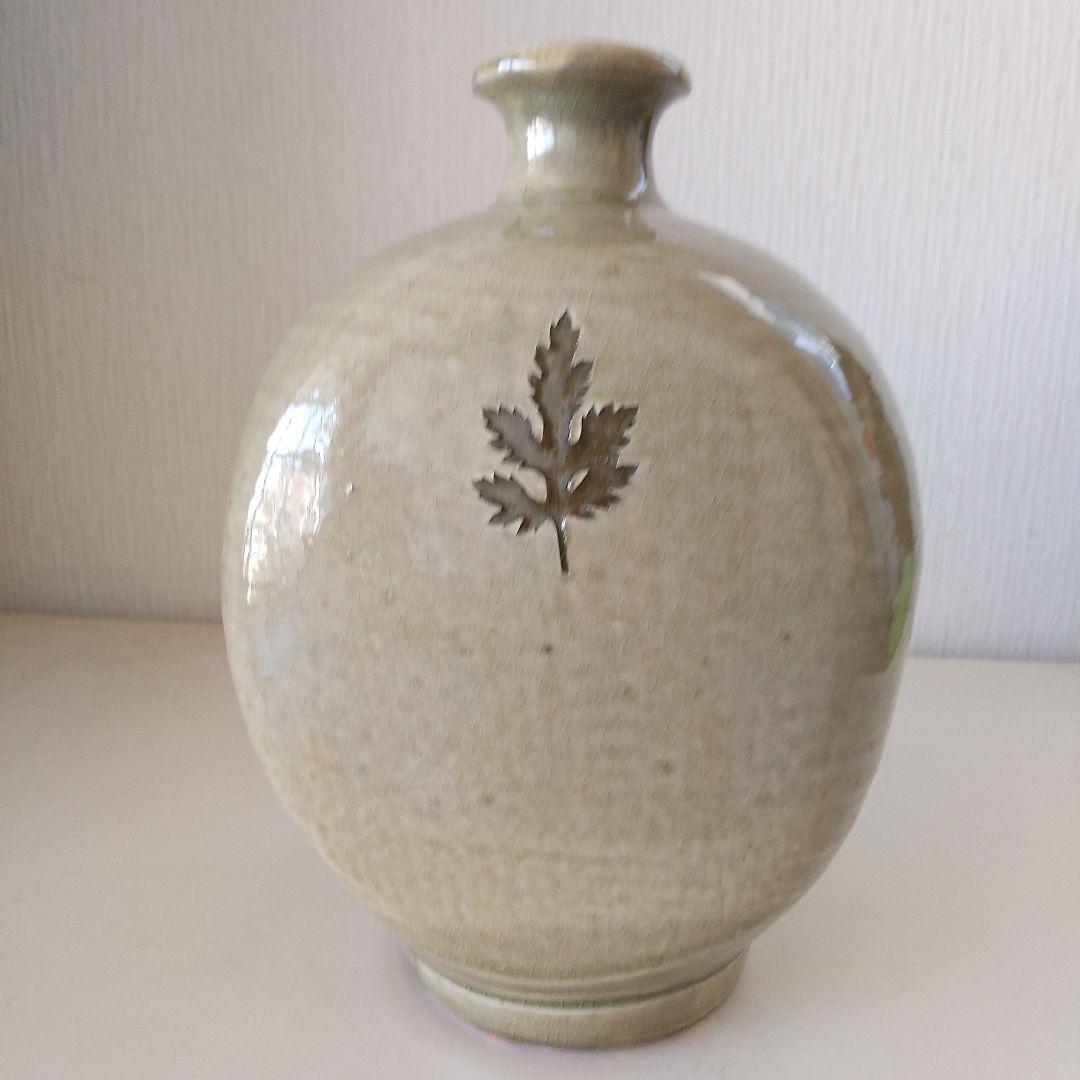 丹波立杭焼の扁壺 木箱付き