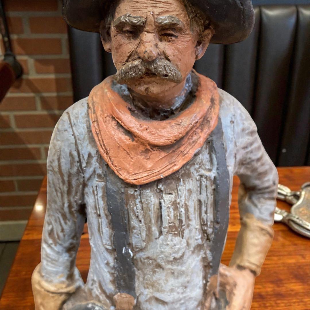 マイケルガーマン　オールドアメリカン　カウボーイ 彫刻