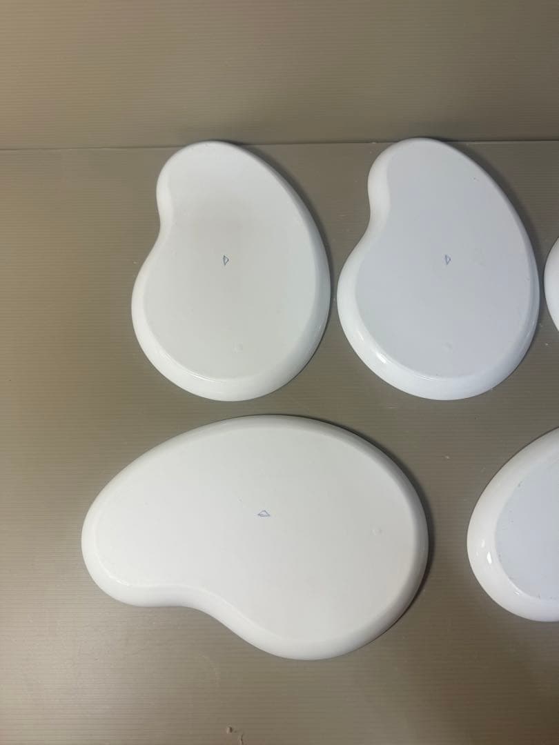 2521 深川製磁　瓢箪型　蝶文　皿　5客　未使用