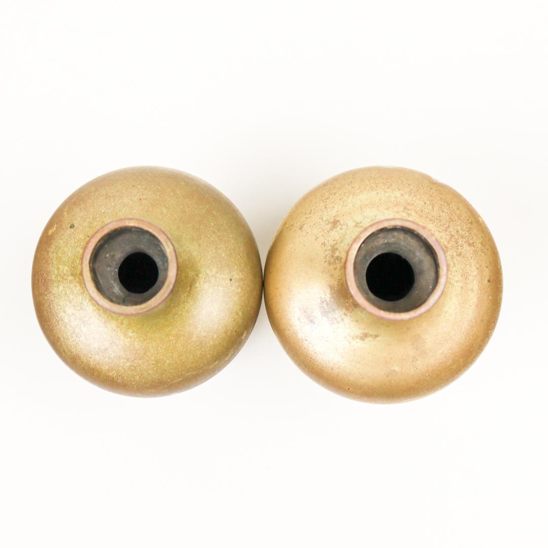 真鍮 熨斗口 神酒口 2対 瓶子 燭台 神具