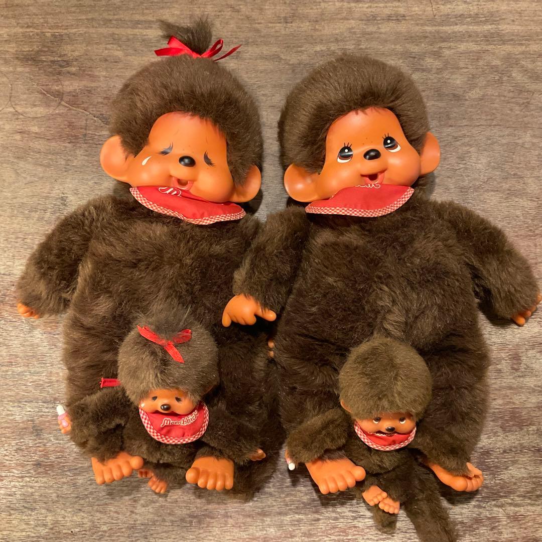 38800昭和レトロ モンチッチ 当時物 ビンテージ セキグチ 4体セット