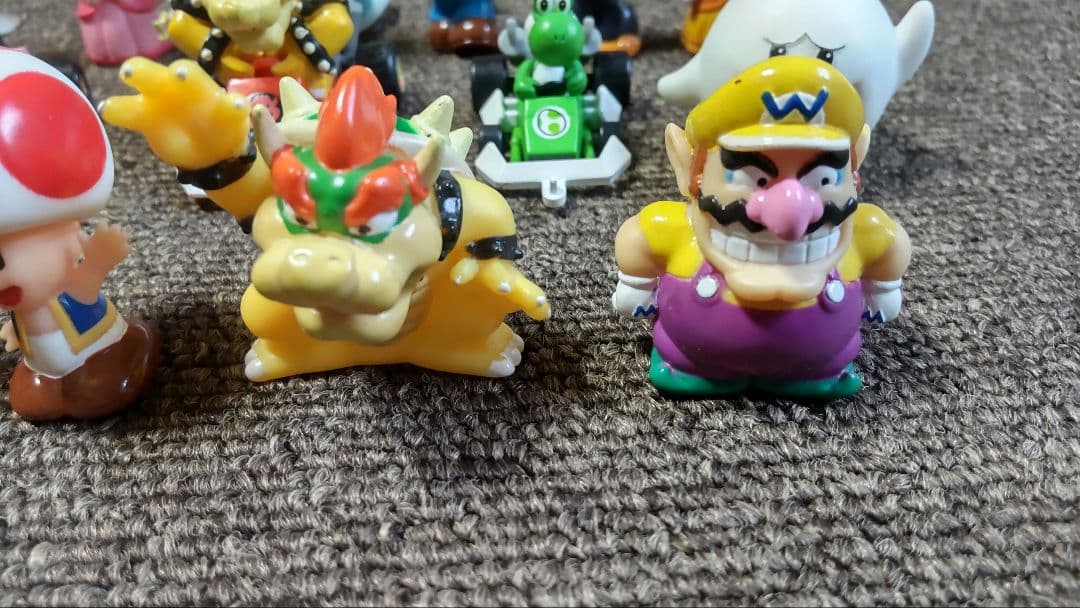 スーパーマリオシリーズ ソフビ フィギュア 指人形 2005年 当時物