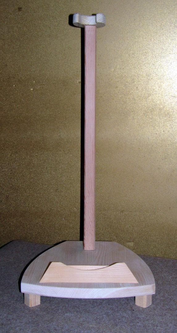 ◆ 木造 木地仕上げ　筑前琵琶設置用 琵琶架 邦楽器  鑑賞用 ◆