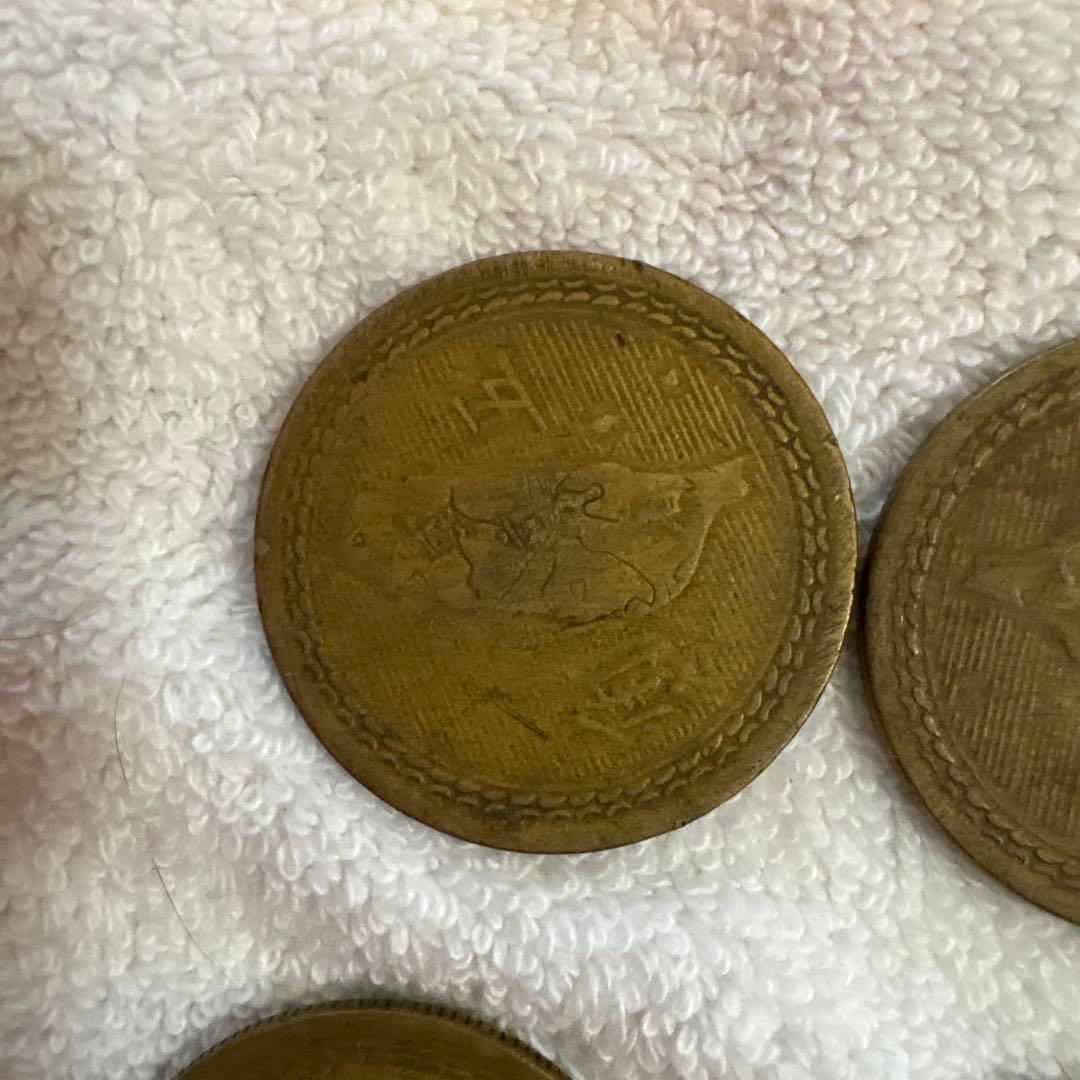台湾　五角　民国43年(1954年) 旧貨幣 4枚セット