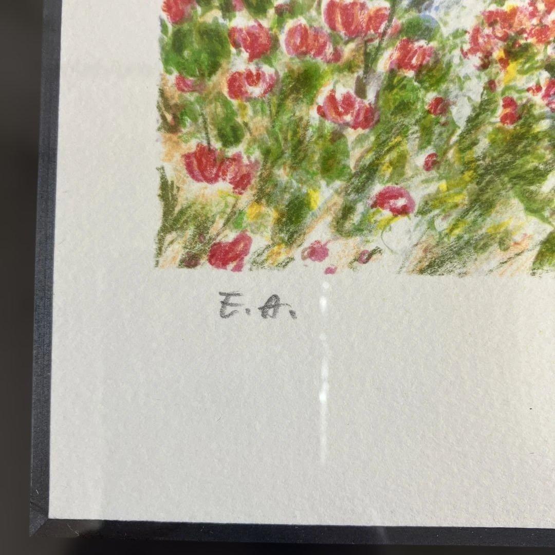 リトグラフ版画　リチャード•ナミアス 「花のアーチ」