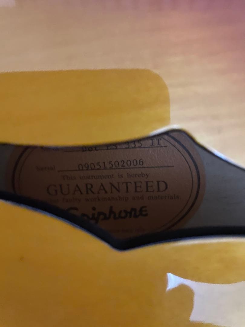 スケアリー！エピフォンES-335カスタムショップ製リミテッドエディション