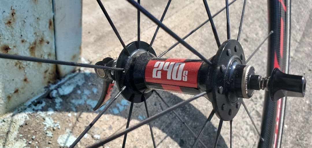 FFWD F6R カーボンチューブラーホイール シマノ10s 美品