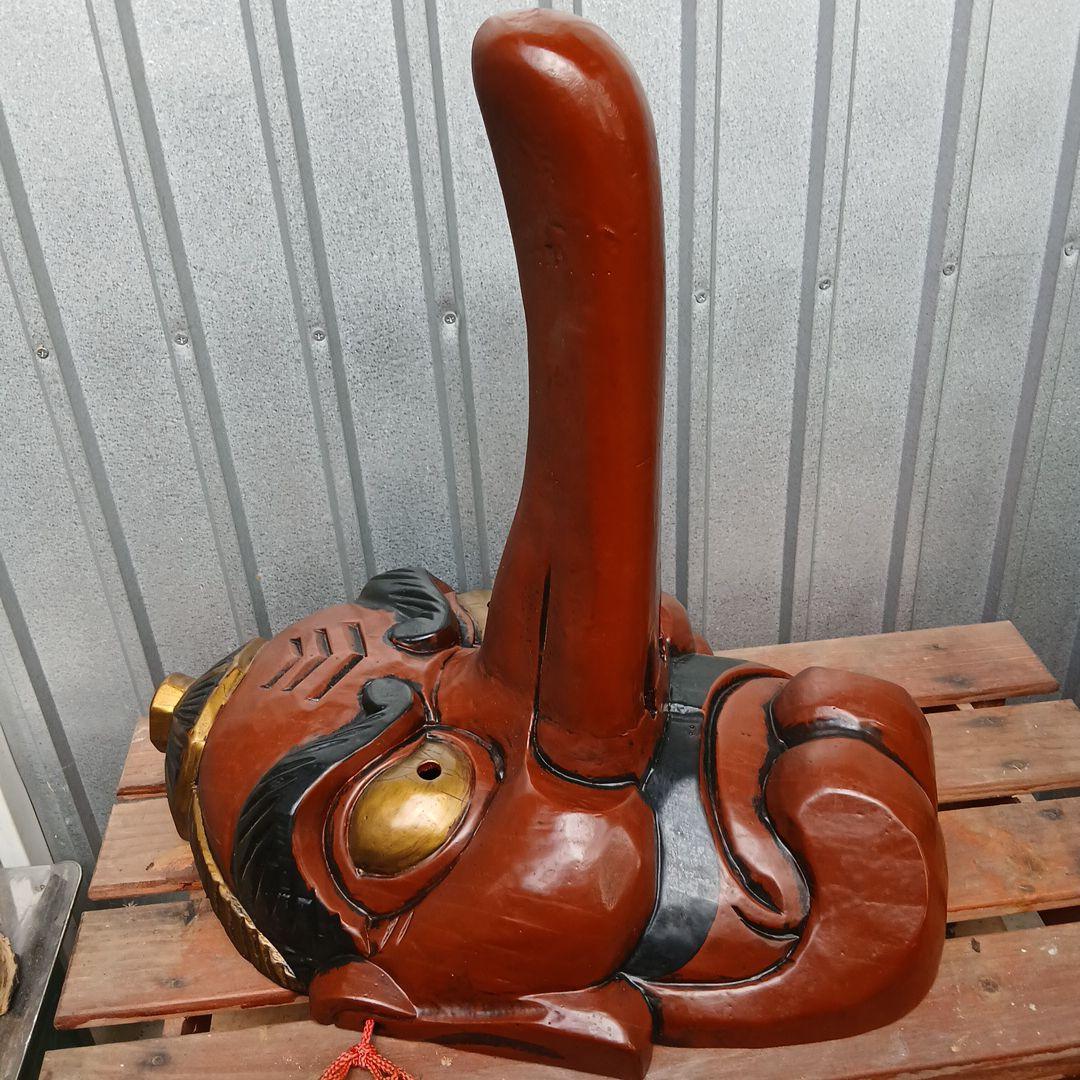 天狗　木製お面大型
