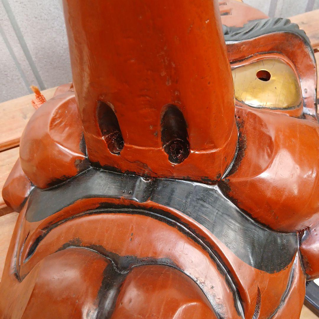 天狗　木製お面大型