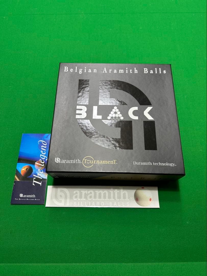 美品 アラミス トーナメント TV BLACK デュラミス ビリヤード ボール