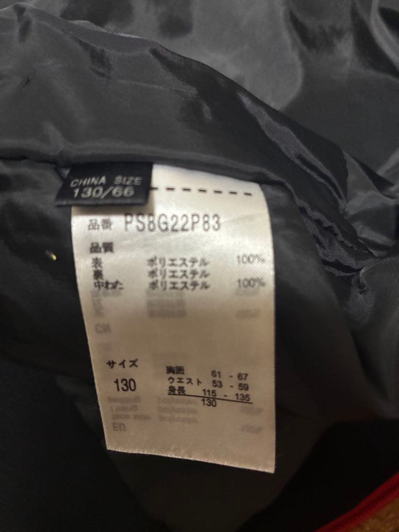 【美品！】phenix スキーウェア 黒/赤 子ども用