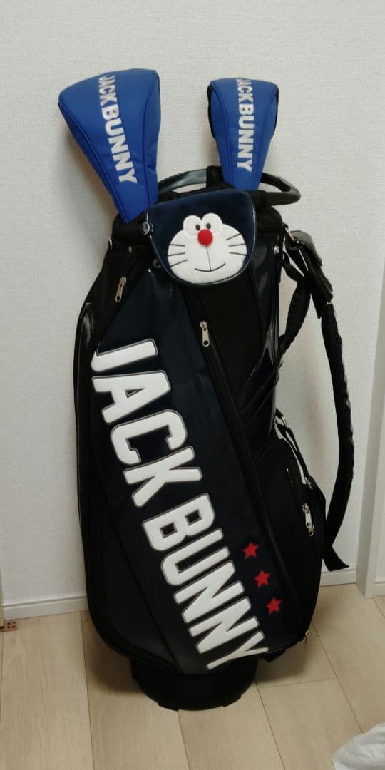 JACK BUNNY キャディバッグ ネイビー　ヘッドカバー付き