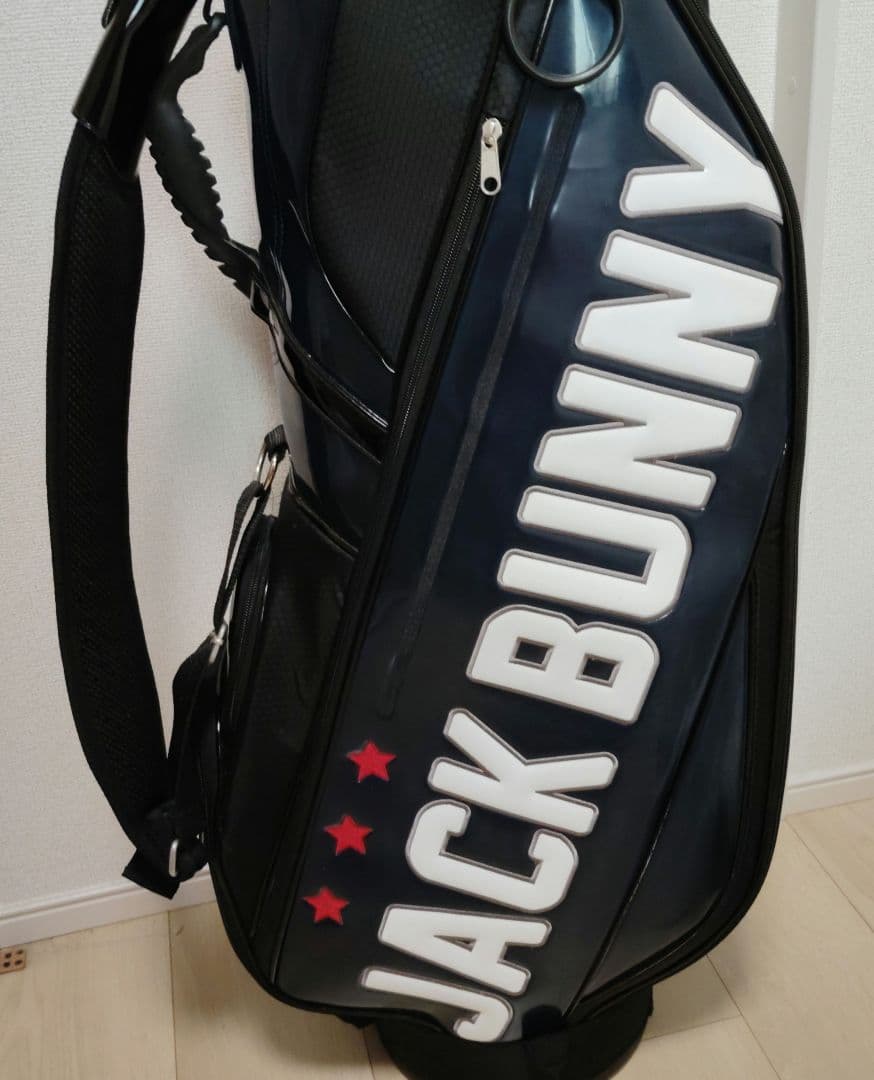 JACK BUNNY キャディバッグ ネイビー　ヘッドカバー付き