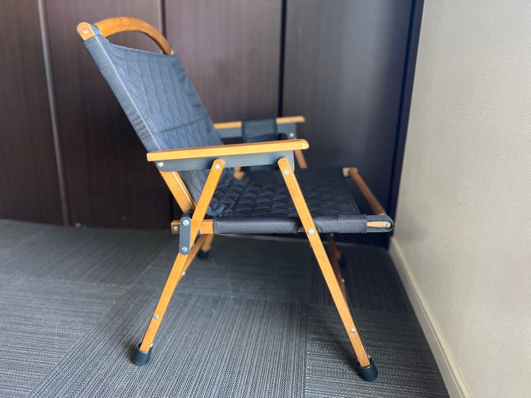 WAQ Folding Wood Chair ブラック