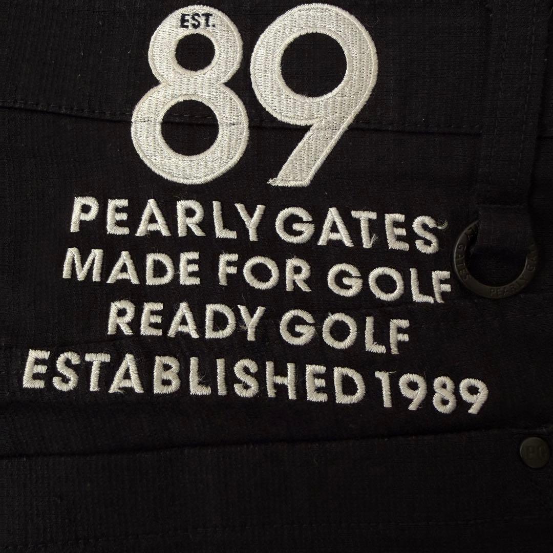 現行モデル　パーリーゲイツ　パンツ　XXL〜4L相当　黒　ブラック　コットン素材