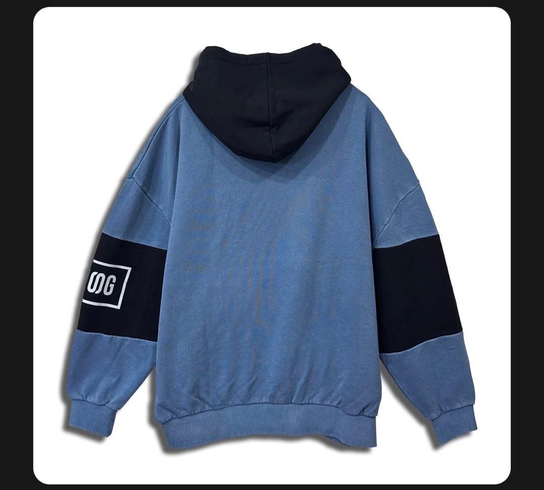 BMSGツートンジップパーカー BLUE OVER